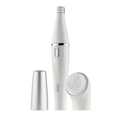 Braun Face 810 Facial Epilator - Effortless Hair Removal for Smooth Skin - Premium White Design